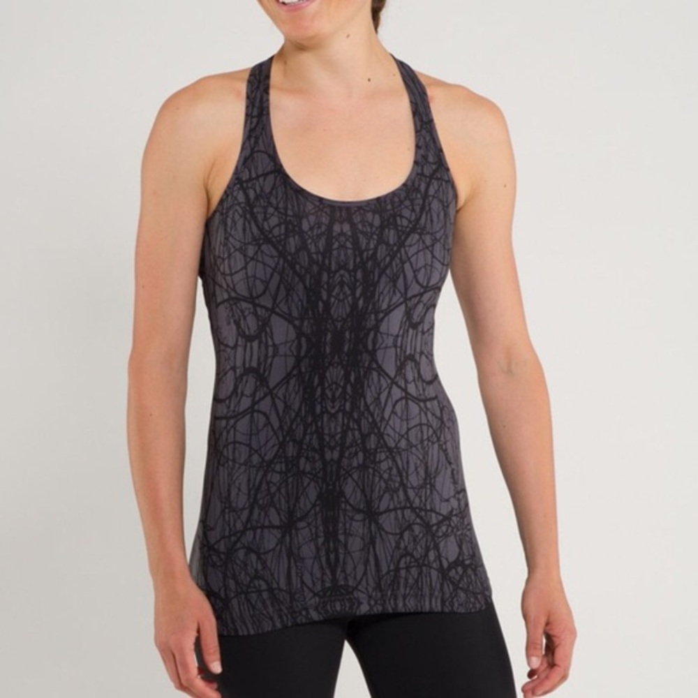 • new listing • Lulu Cool Racerback Scribble tank